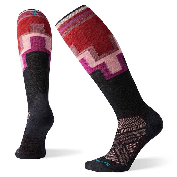 Smartwool PHD Ultra Light Pattern Wmns Ski Sock - Charcoal