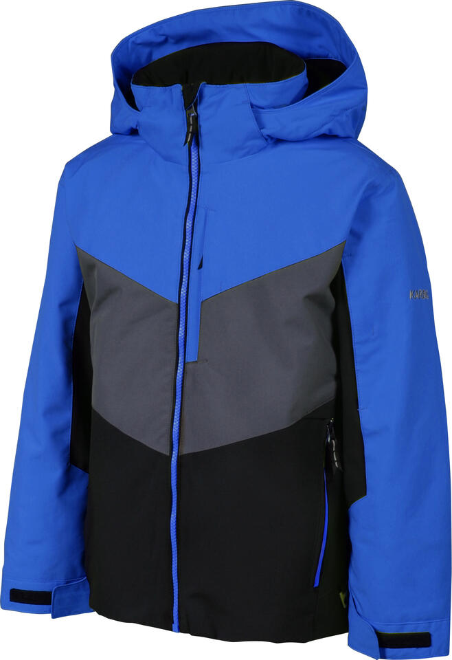 Karbon Pluto Kids Jacket - Macaw Blue/Black/Crater Grey