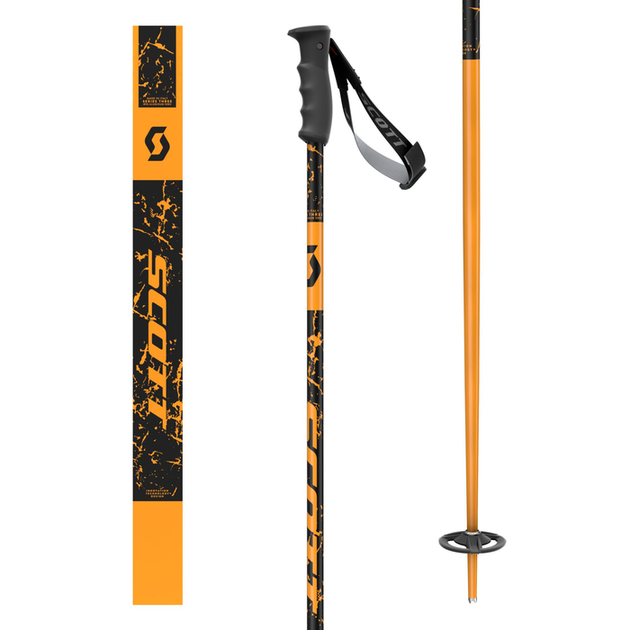 Scott Pure SRS Ski Pole - Mandarin Orange