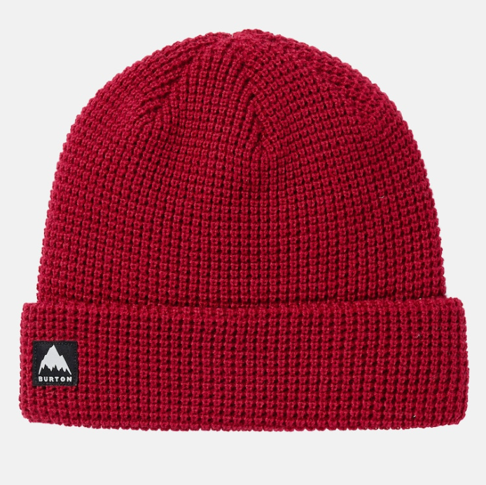 Burton Recycled Waffle Beanie - Deep Red