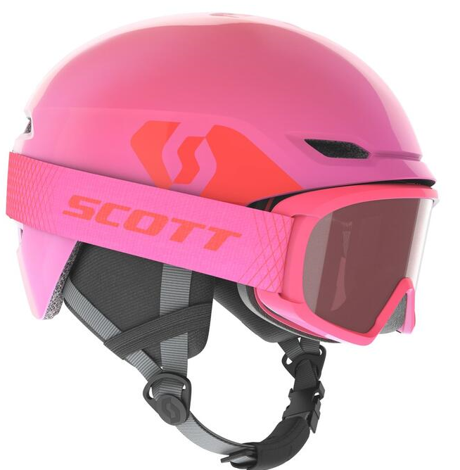 Scott Keeper 2 Kids Helmet + Witty Goggle -  High Viz Pink