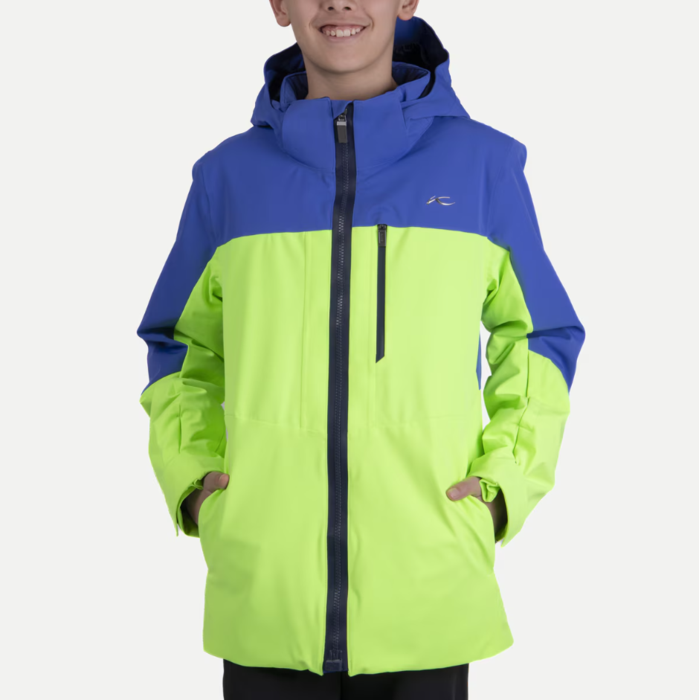 Kjus Shred Kids Jacket - Mykonos/Limelight