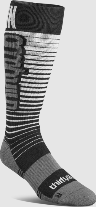 ThirtyTwo Signature Merino Sock - Black/Silver