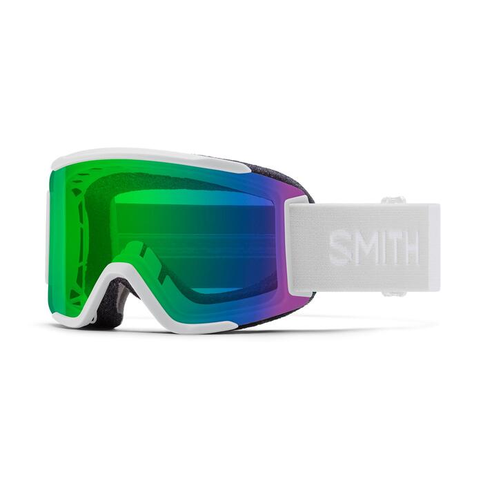 Smith Squad S Goggle - White Vapor/CP ED Green Mirror + Clear