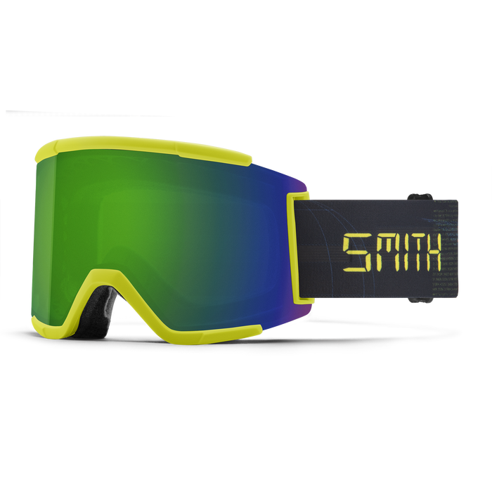 Smith Squad XL Goggle - Neon Yellow Digital/ CP Sun Green Mirror