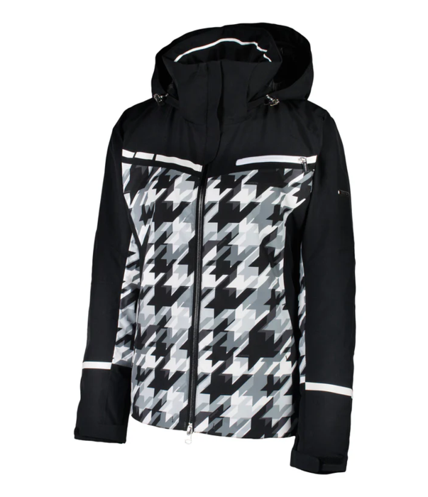 Karbon Solitaire Print Wmns Jacket - Black