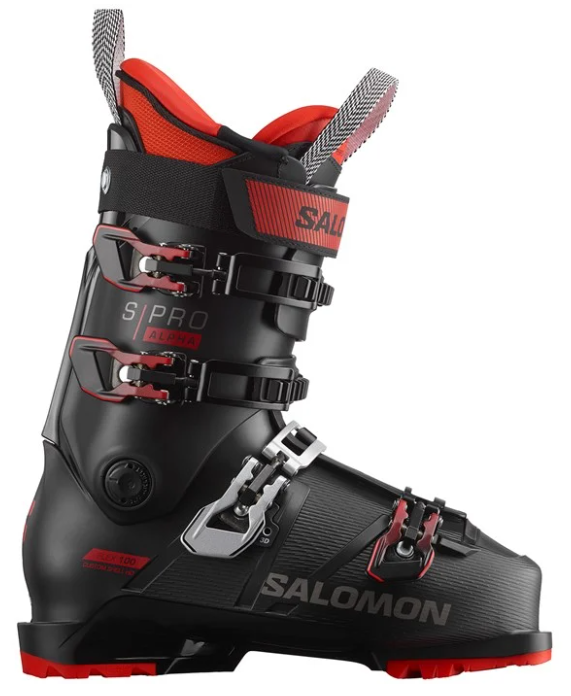 Salomon S/Pro Alpha 100 Ski Boot - Black/Red