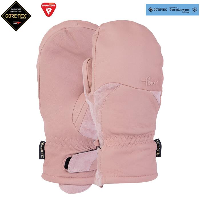 Pow Stealth GTX Wms Mitt + Warm - Misty Rose