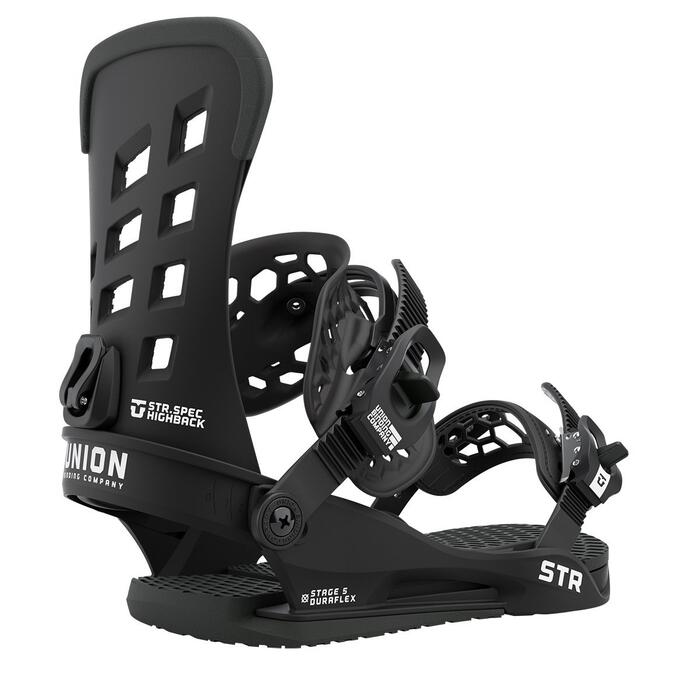 Union STR Snowboard Binding - Black