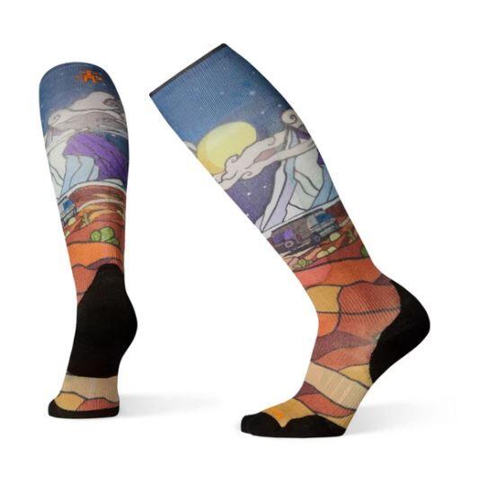 Smartwool PHD Ski Light Elite Buttermilk Nights Print Sock