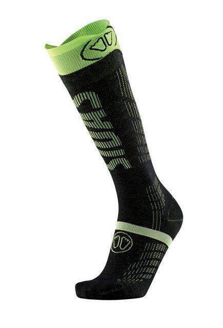 Sidas Ultrafit Compression Ski Sock - Black/Yellow