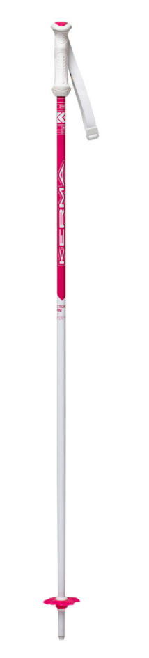 Kerma Vector Team Kids Ski Pole - White/Pink