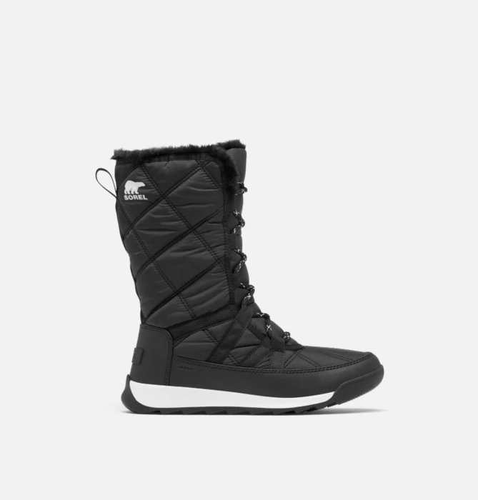 Sorel Whitney™ II Plus Tall Lace WP Wmns Apres Boot - Black/Sea Salt