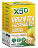 X50 GREEN TEA + RESVERATROL LEMON & GINGER
