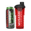 FREE Musashi Alpha Shaker and Energy Can with Musashi Pre Workout purchase 