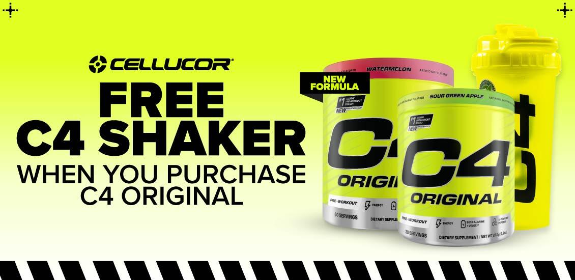 C4 Original Pre Workout & typhoon shaker 