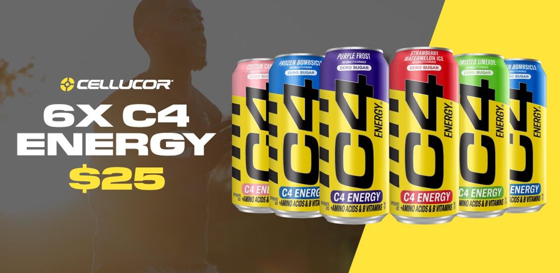 C4 energy 6 pack for 25 