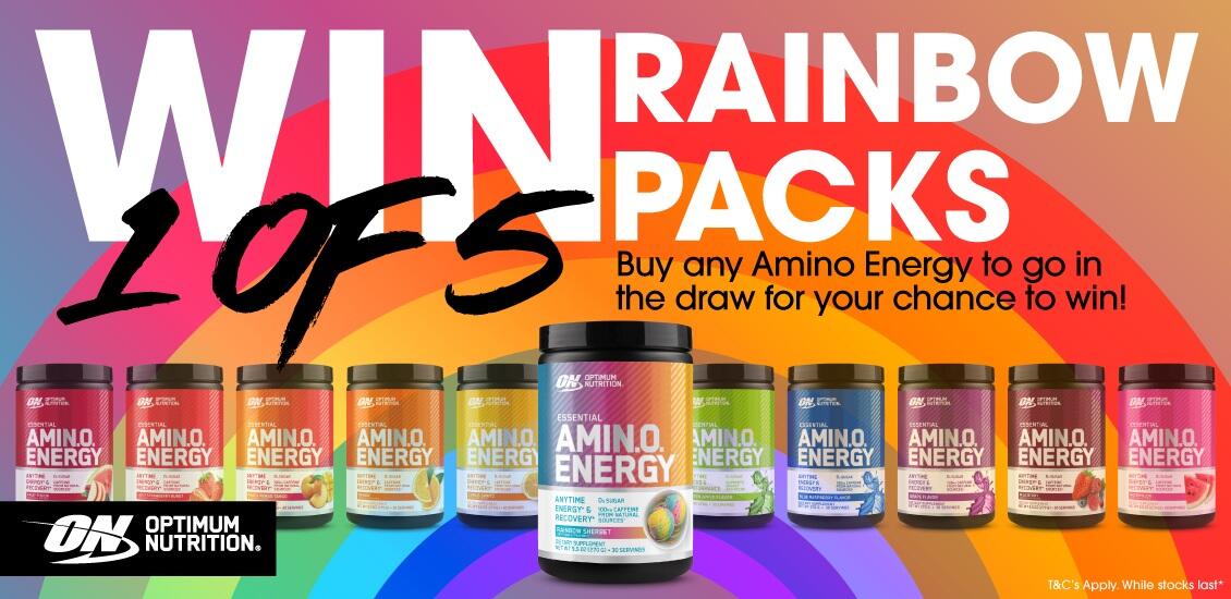 Optimum Amino energy giveaway rainbow 