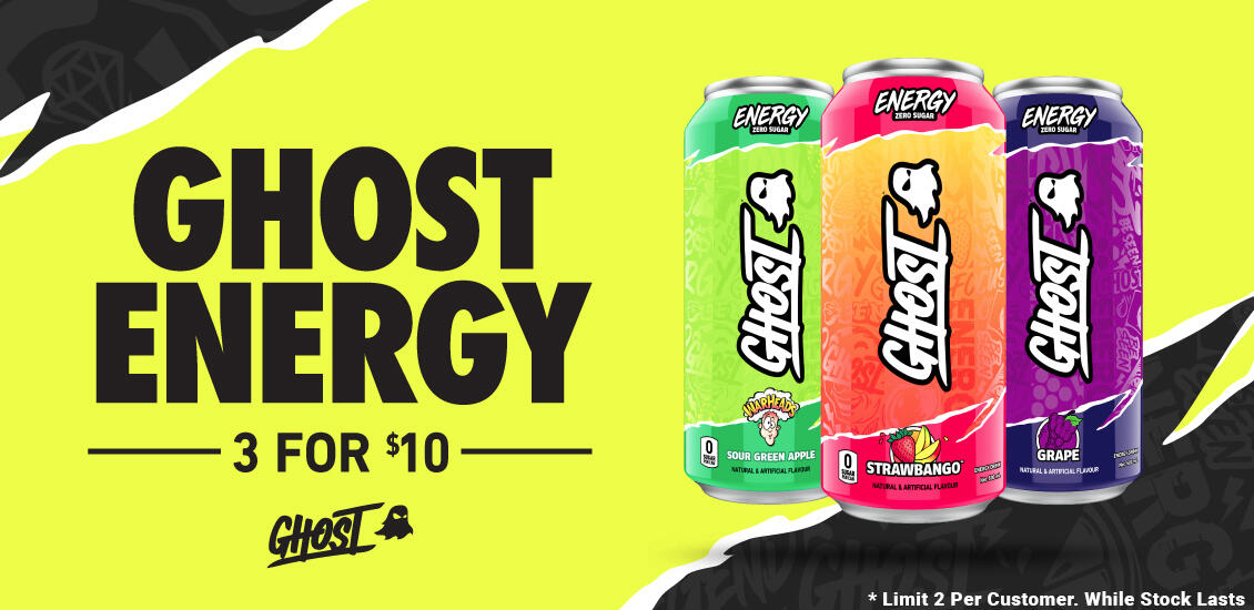 3 Ghost energy cans for 10$ 