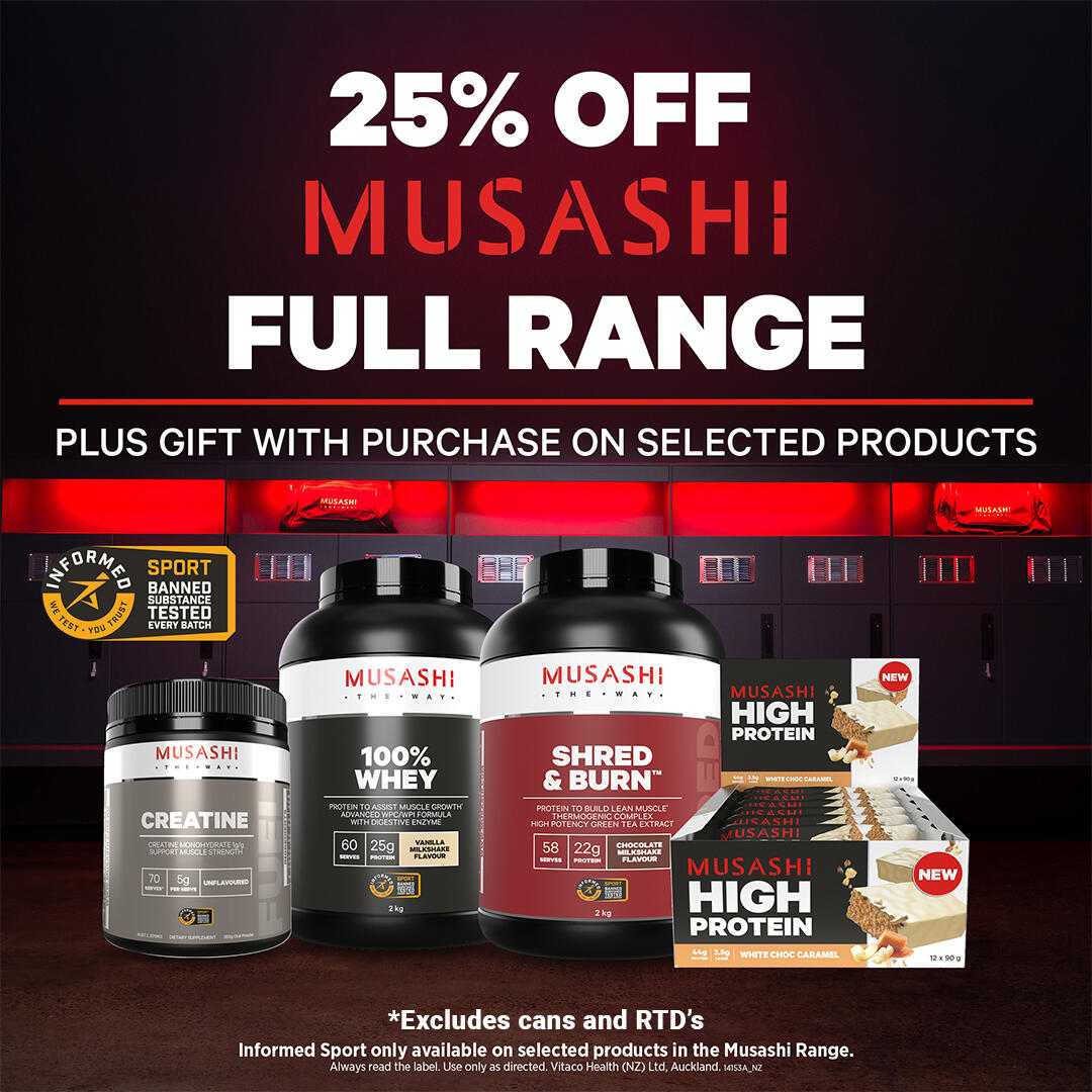 Musashi 25% off banner 