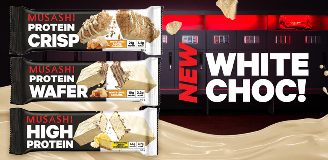 New Musashi Protein White bars 