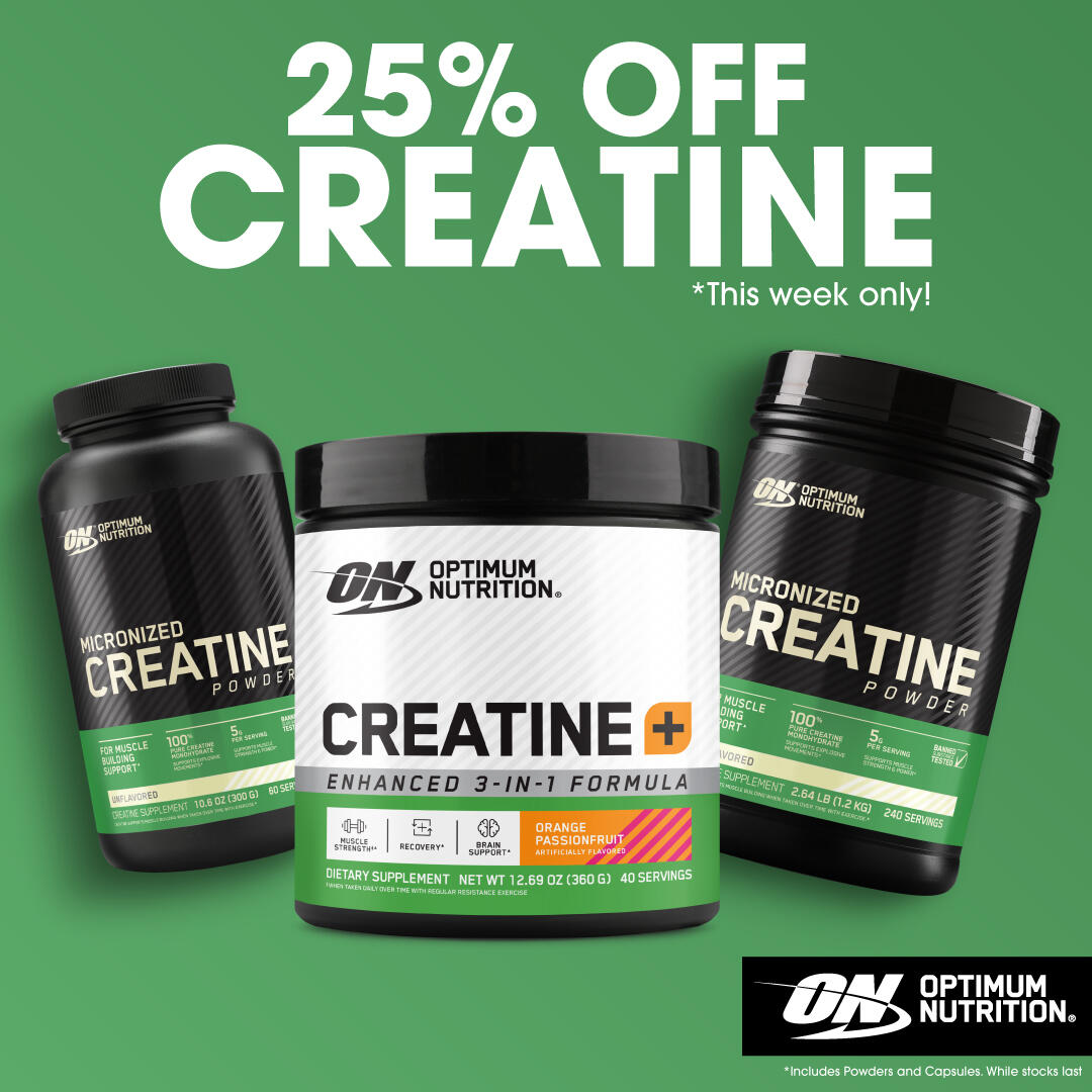 Optimum Nutrition Creatine 25% off 