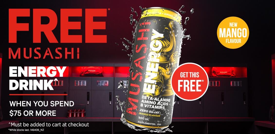 Free Musashi mango energy 