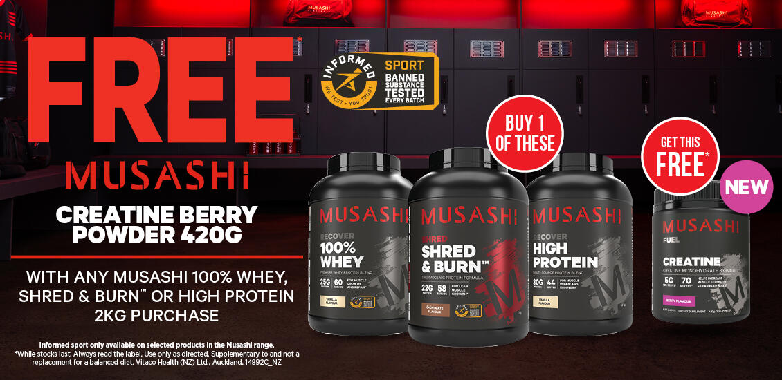 Musashi 2kg + berry creatine 