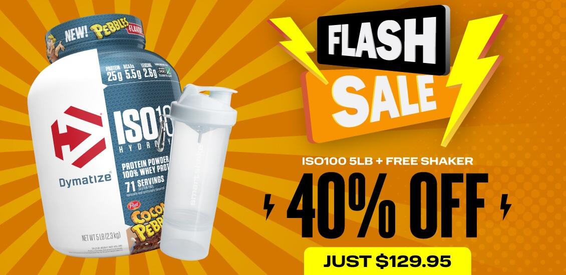 Dymatize 40% off plus slim shaker 