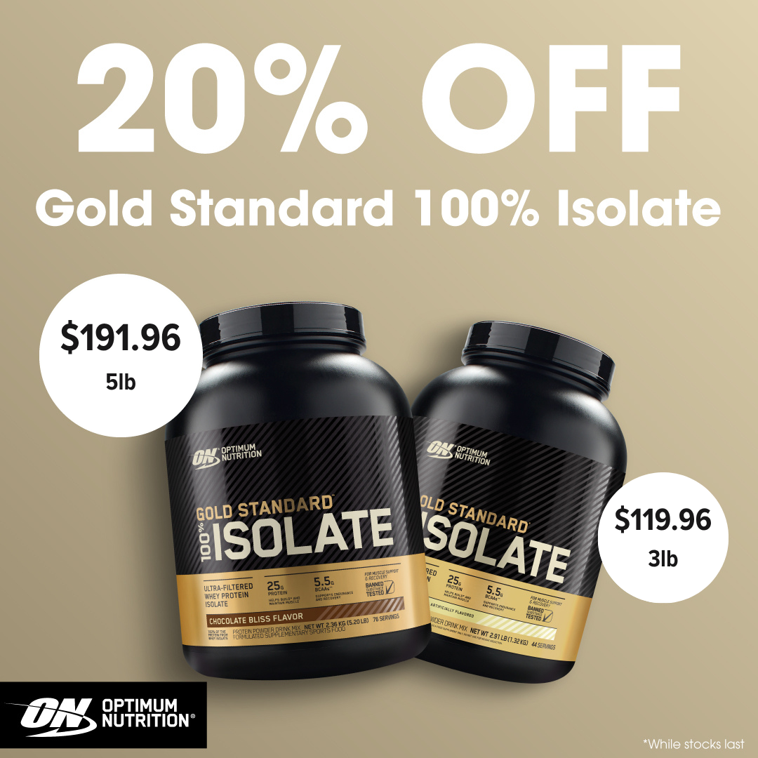 Optimum Isolate 20% off 