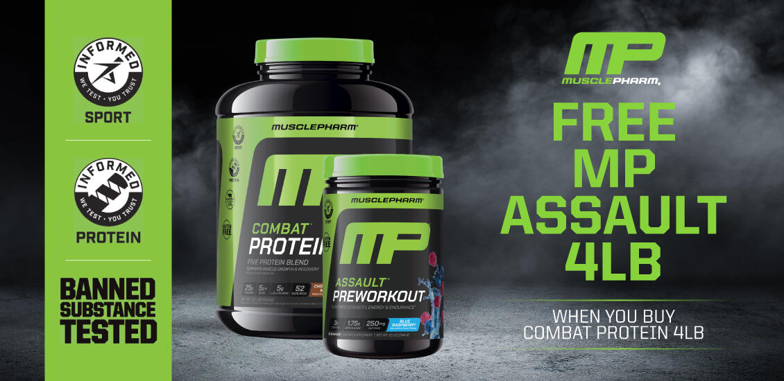 Musclepharm combat 4lb and free assault 