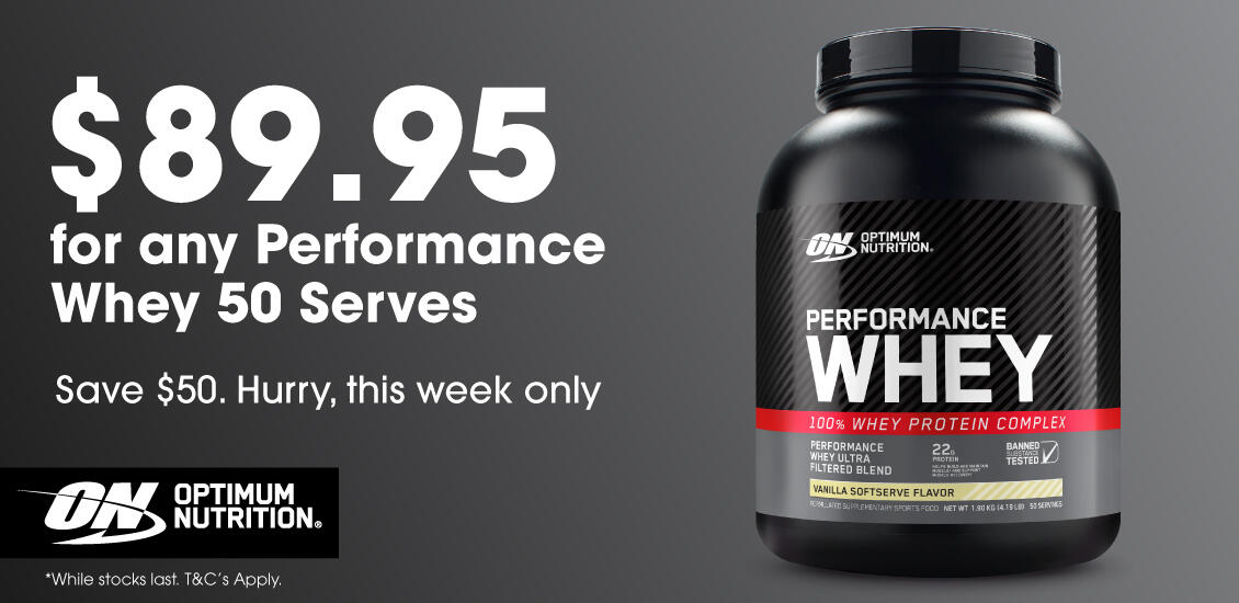 Optimum nutrition performance whey 