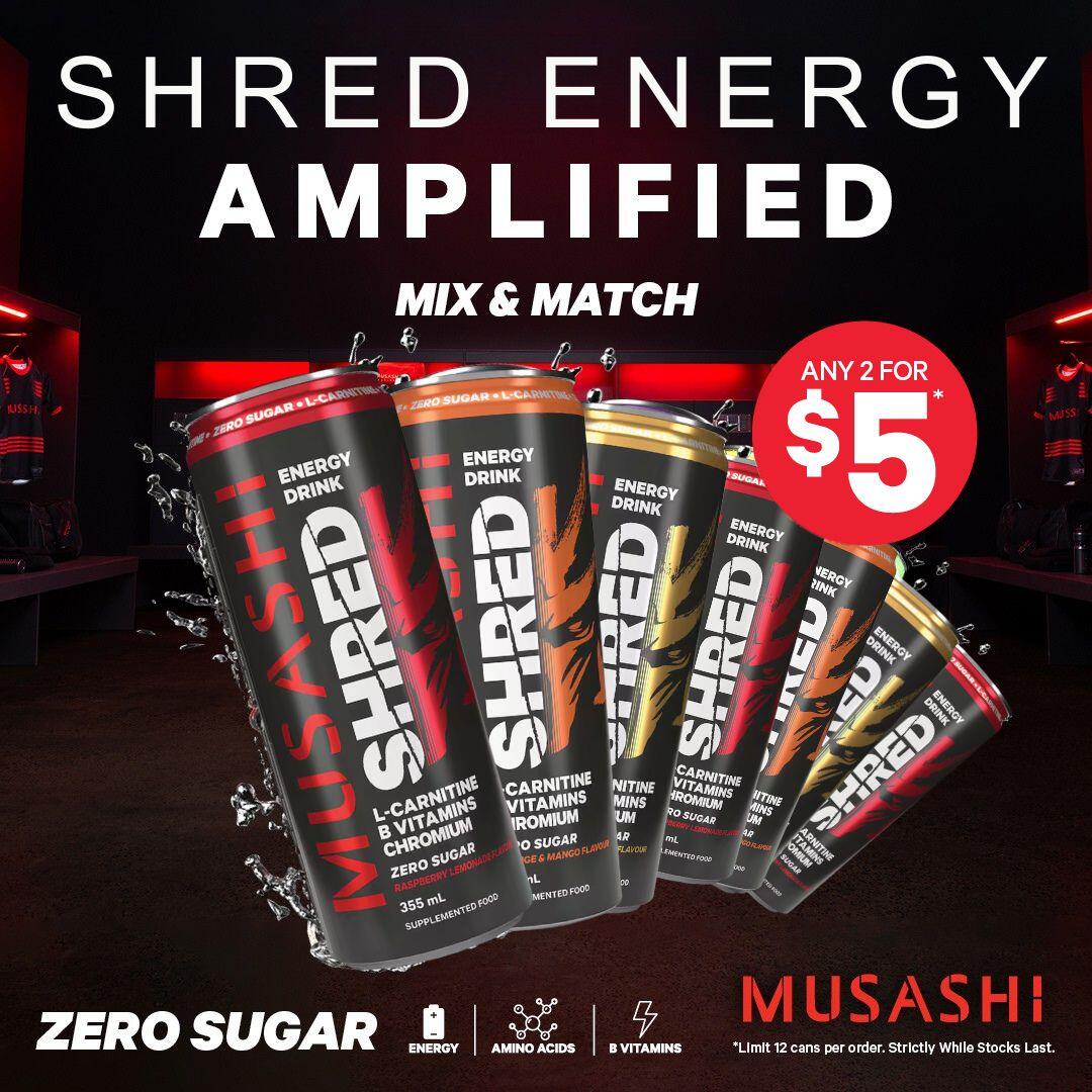 Musashi Shred 2 for $5 deal 