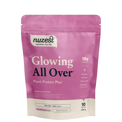 Nuzest Glowing All Over Plant Protein Plus 250G / Strawberry - Out of stock