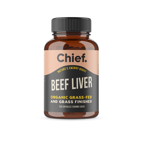 Chief Organic Beef Liver Energy Boost  120 Caps