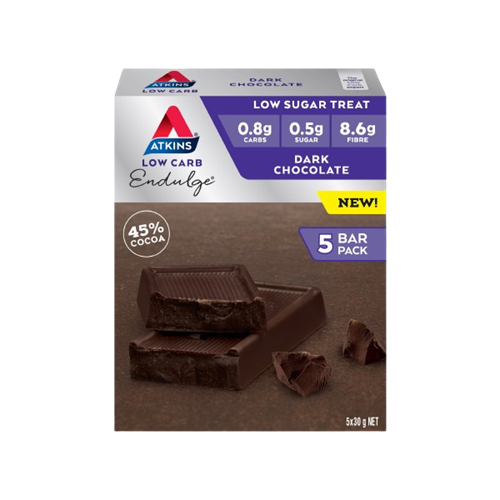 Atkins Endulge Bars 5 Serves / Dark Chocolate - Clearance