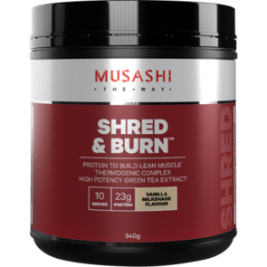 MUSASHI SHRED AND BURN PROTEIN