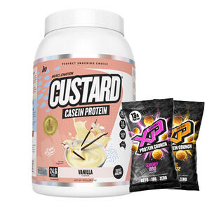 MUSCLE NATION CUSTARD CASEIN PROTEIN