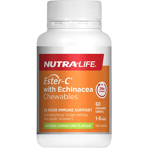 NUTRA-LIFE ESTER C WITH ECHINACEA CHEWABLES