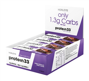 HORLEYS PROTEIN 33 LOW CARB BARS