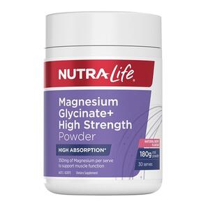 NUTRA-LIFE MAGNESIUM GLYCINATE + HIGH STRENGTH