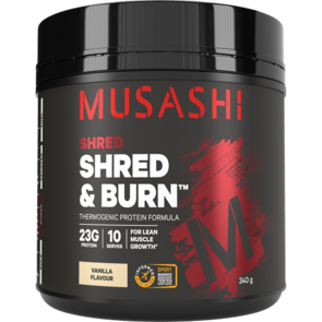 MUSASHI SHRED AND BURN PROTEIN