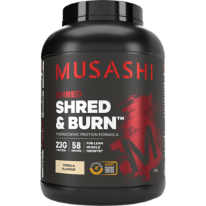MUSASHI SHRED AND BURN PROTEIN