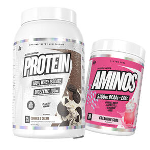 MUSCLE NATION WHEY PROTEIN ISOLATE & AMINOS COMBO