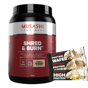 MUSASHI SHRED AND BURN PROTEIN