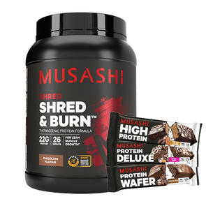 MUSASHI SHRED AND BURN PROTEIN