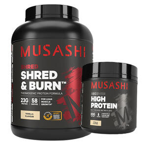 MUSASHI SHRED AND BURN PROTEIN