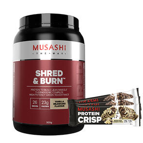 MUSASHI SHRED AND BURN PROTEIN