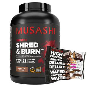 MUSASHI SHRED AND BURN PROTEIN