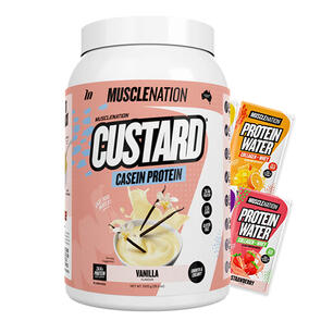 MUSCLE NATION CUSTARD CASEIN PROTEIN